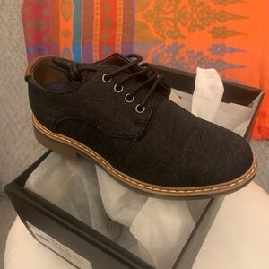 Bruno Marx little boys casual shoe black denim new in box size 13